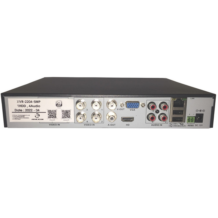 ضبط کننده ویدیویی آنالوگ و دیجیتال (XVR) هایسیلیکون مدل XVR-2204-5MP